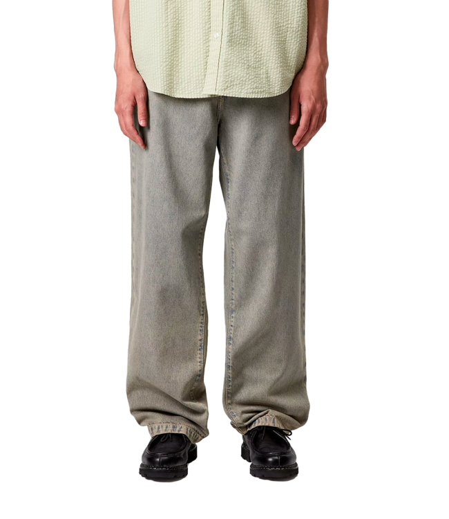 CARHARTT WIP Landon Pant - Blue/Leather/Garment Dyed