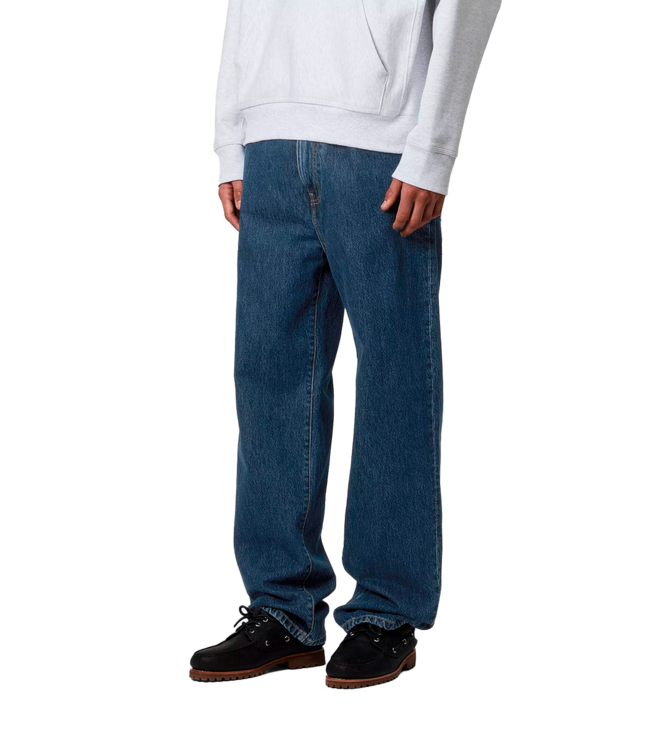 CARHARTT WIP Aaron Pant - Blue/Stone Washed