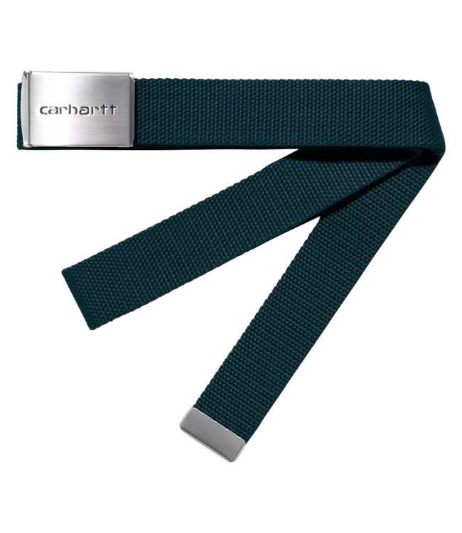 CARHARTT WIP Clip Belt Chrome - Deep Lagoon