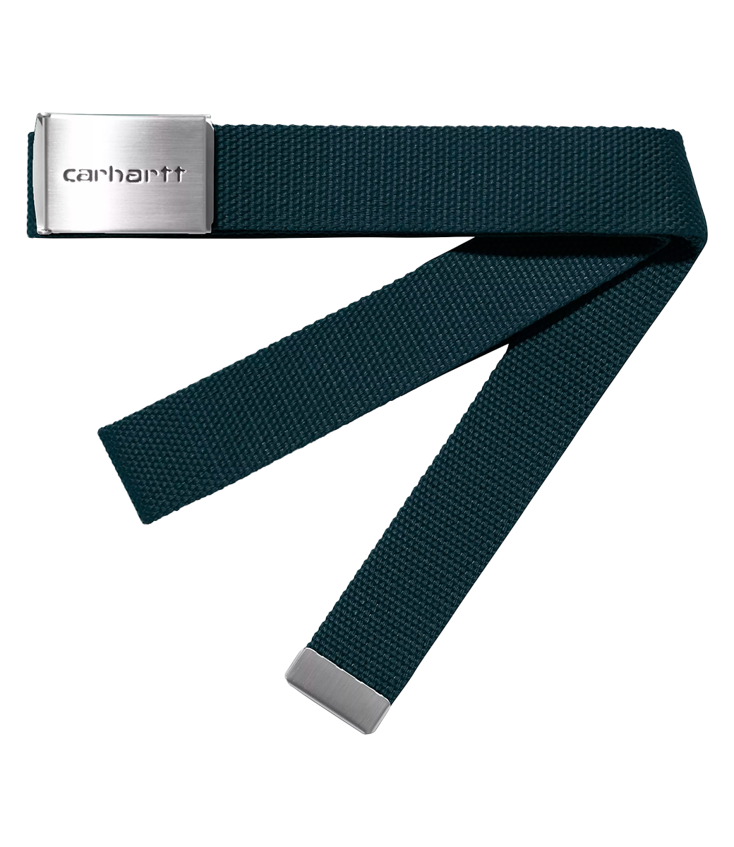CARHARTT WIP Clip Belt Chrome - Deep Lagoon