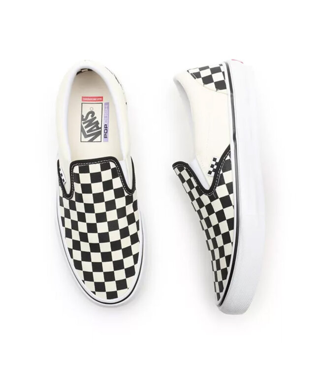 VANS Skate Slip-On - (Checkerboard) Black/Off White