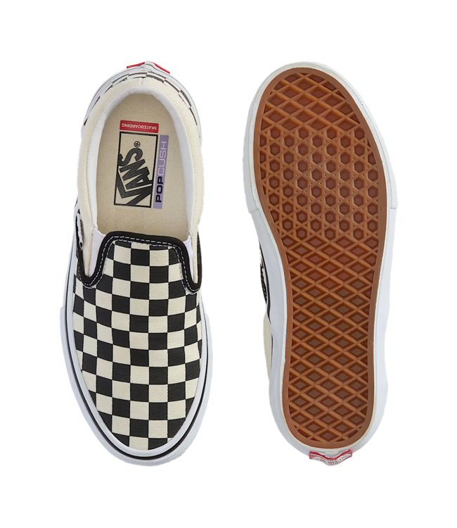 VANS Skate Slip-On - (Checkerboard) Black/Off White