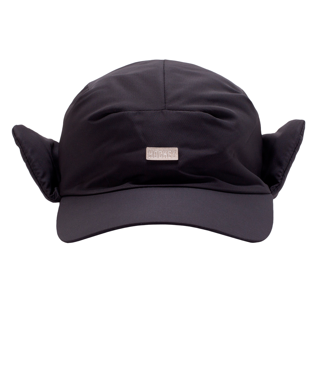HOCKEY "Hockey" Ear Flap Beanie - Black