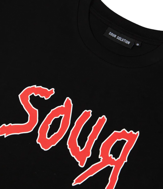 SOUR Sour Metal Tee - Black