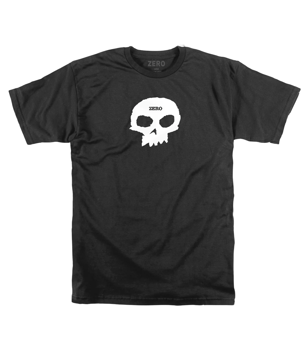 ZERO Single Skull S/S Tee - Black/White