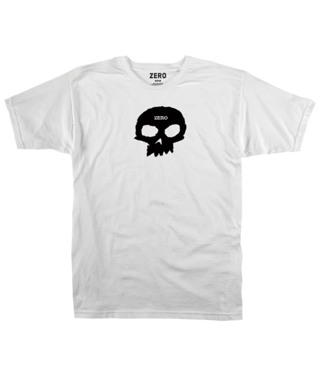 ZERO Single Skull S/S Tee - White/Black