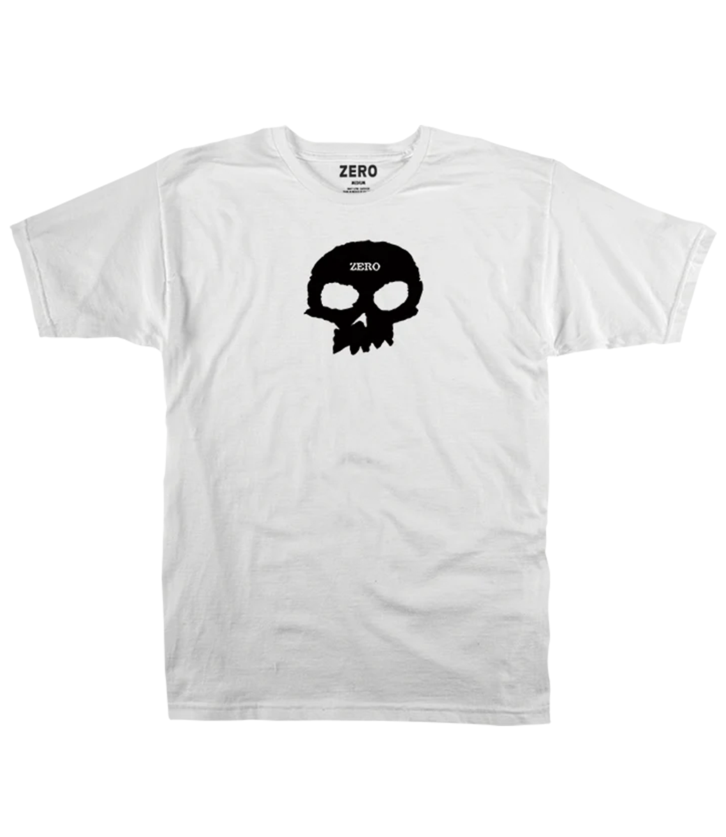 ZERO Single Skull S/S Tee - White/Black