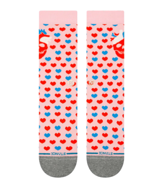 STANCE Hearted Crew Sock - Pink STANCE Hearted Crew Sock - Pink
