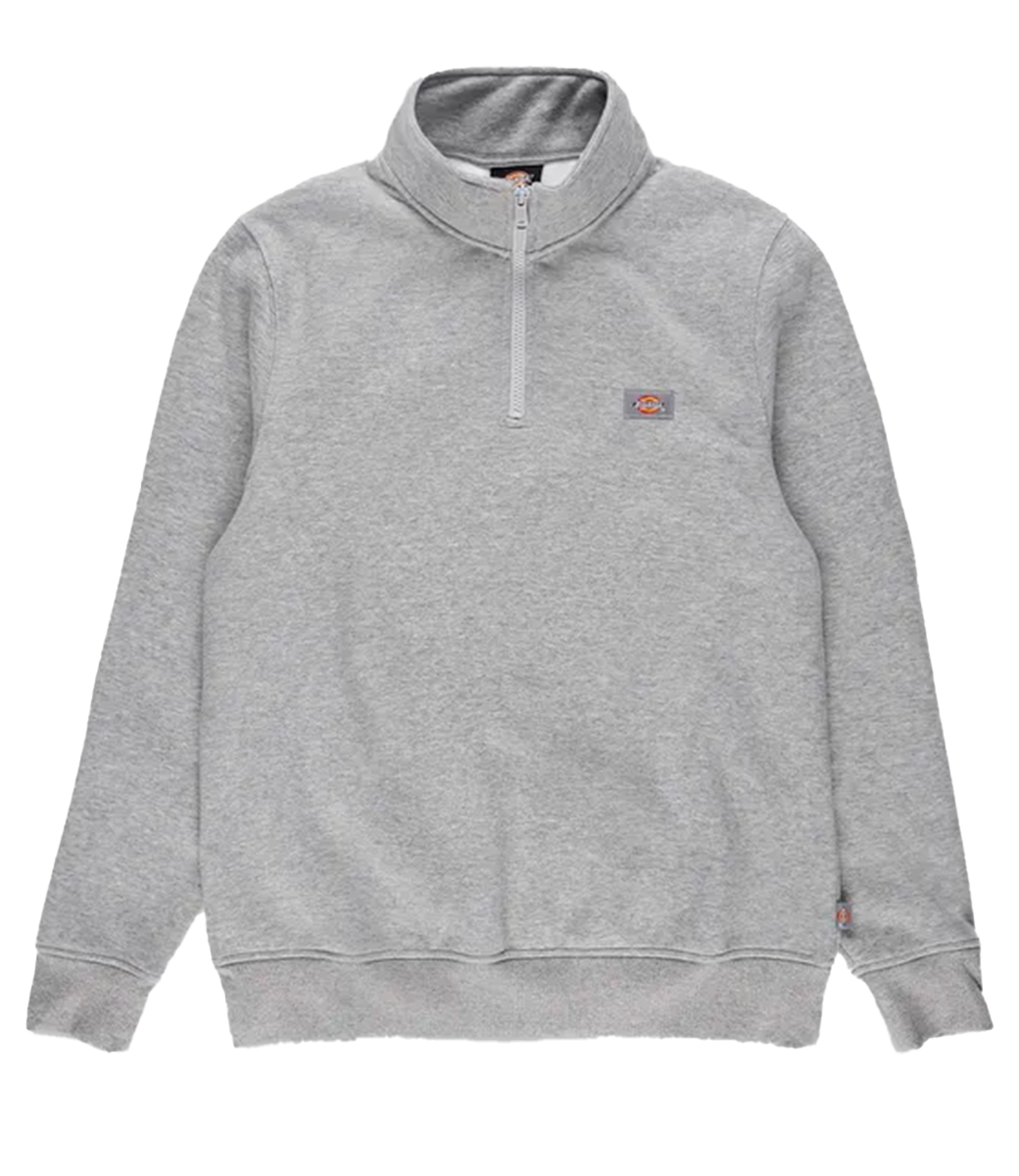 DICKIES Oakport Quarter Zip - Heather Grey