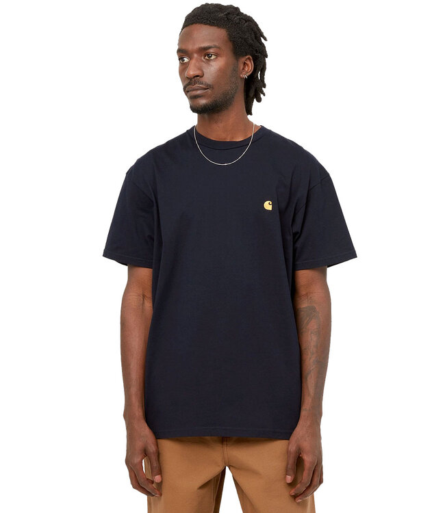 CARHARTT WIP S/S Chase T-Shirt - Dark Navy/Gold
