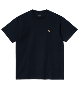 CARHARTT WIP S/S Chase T-Shirt - Dark Navy/Gold CARHARTT WIP S/S Chase T-Shirt - Dark Navy/Gold