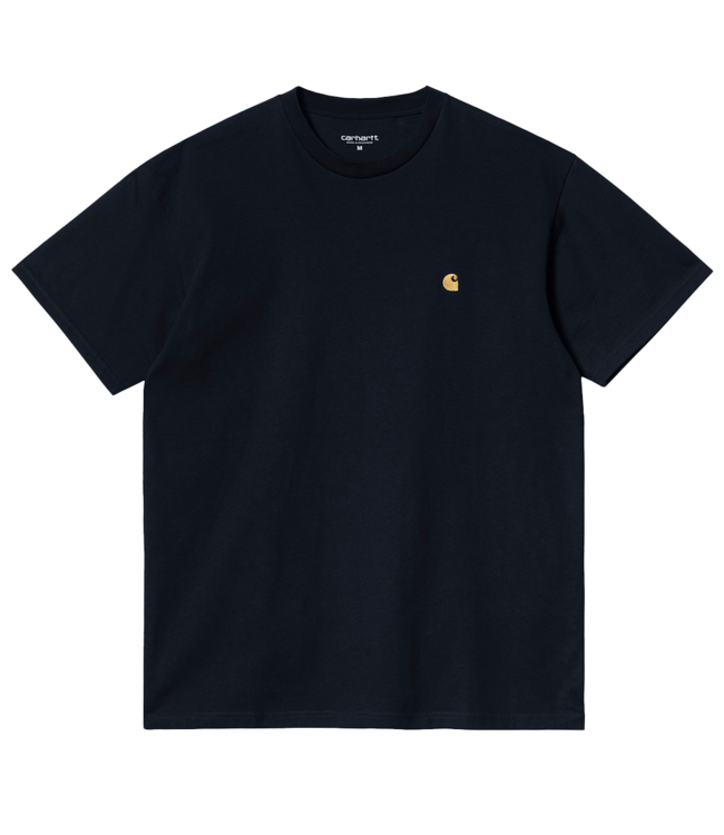 CARHARTT WIP S/S Chase T-Shirt - Dark Navy/Gold