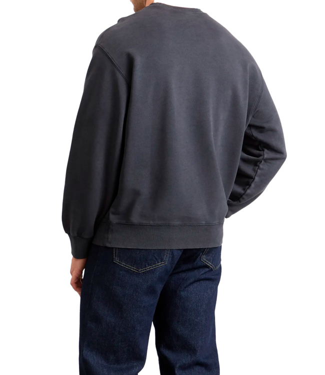 CARHARTT WIP Hudson Sweat - Black/Chalk Wash