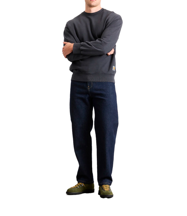 CARHARTT WIP Hudson Sweat - Black/Chalk Wash