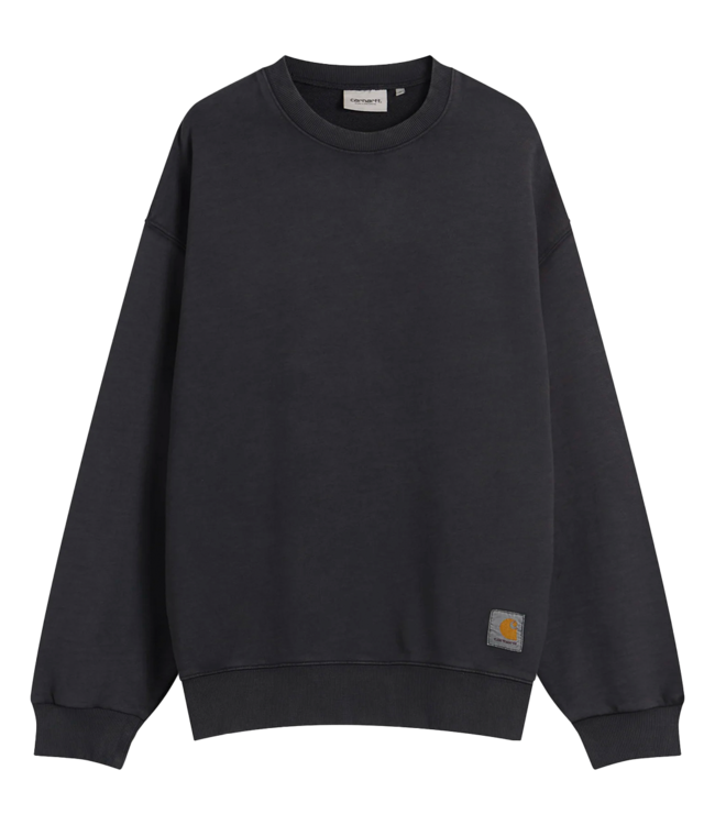 CARHARTT WIP Hudson Sweat - Black/Chalk Wash