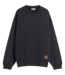 CARHARTT WIP Hudson Sweat - Black/Chalk Wash