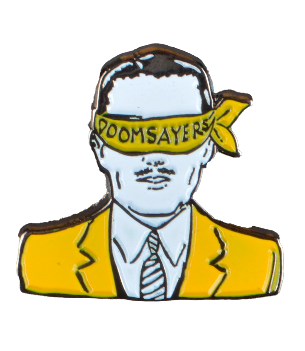 DOOM SAYERS Corp Guy Pin - Black/Yellow