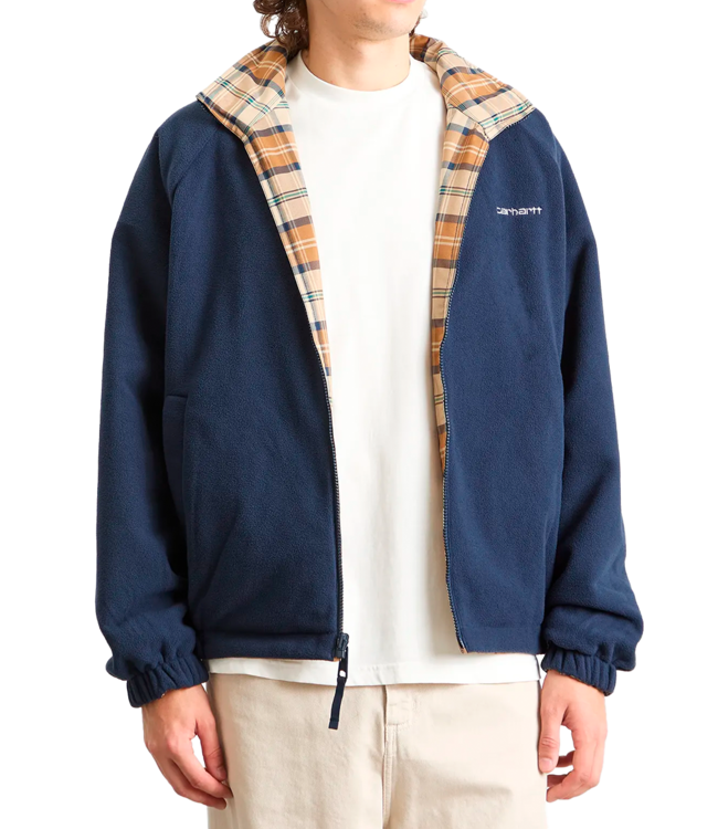 CARHARTT WIP Reversible Planer Jacket - Planer Check, Wall/Air Force Blue