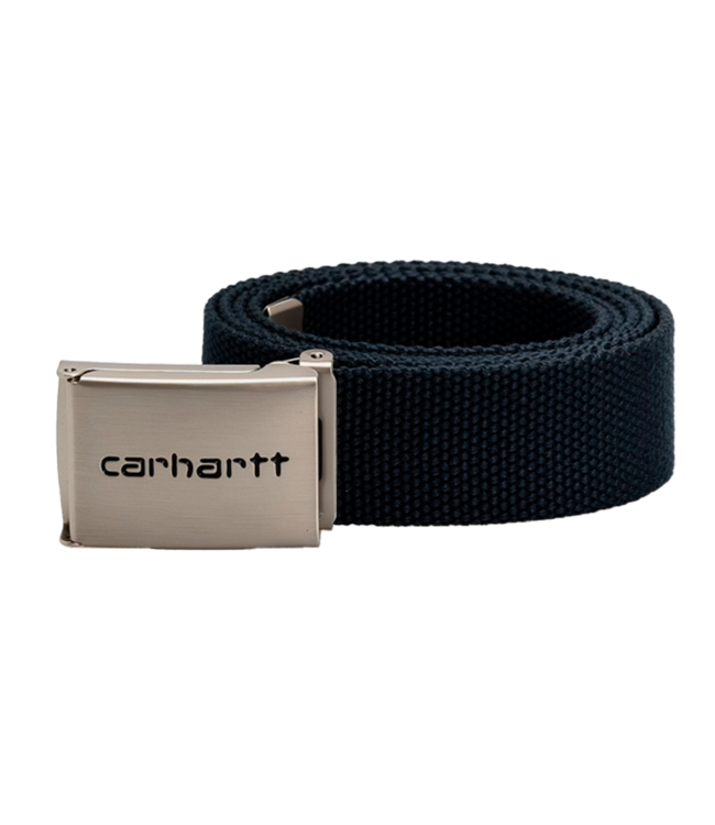 CARHARTT WIP Clip Belt Chrome - Deep Night