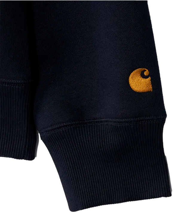 CARHARTT WIP Hooded Chase Sweat - Dark Navy/Gold