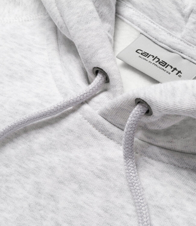 CARHARTT WIP Hooded Chase Sweat - Ash Heather/Gold
