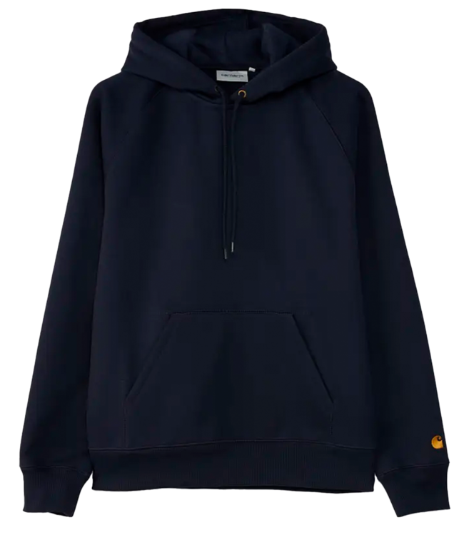 CARHARTT WIP Hooded Chase Sweat - Dark Navy/Gold