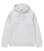 CARHARTT WIP Hooded Chase Sweat - Ash Heather/Gold CARHARTT WIP Hooded Chase Sweat - Ash Heather/Gold