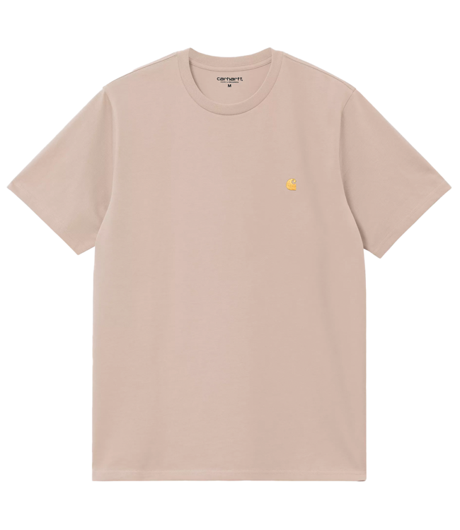 CARHARTT WIP S/S Chase T-Shirt - Fleur De Sel/Gold