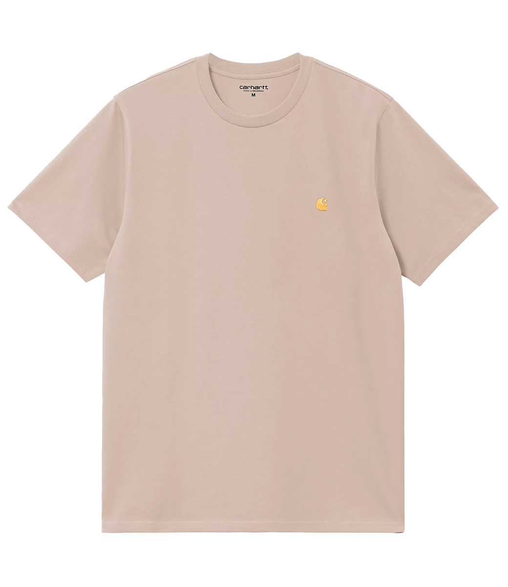 CARHARTT WIP S/S Chase T-Shirt - Fleur De Sel/Gold