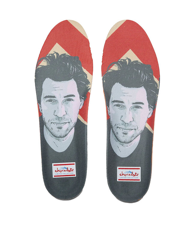 LAKAI Telford Low x Chocolate - Off-White/Red Suede