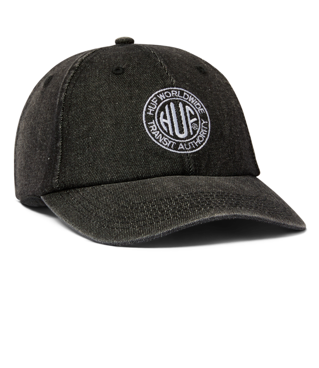 HUF Token 6 Panel Cv Washed Hat - Black