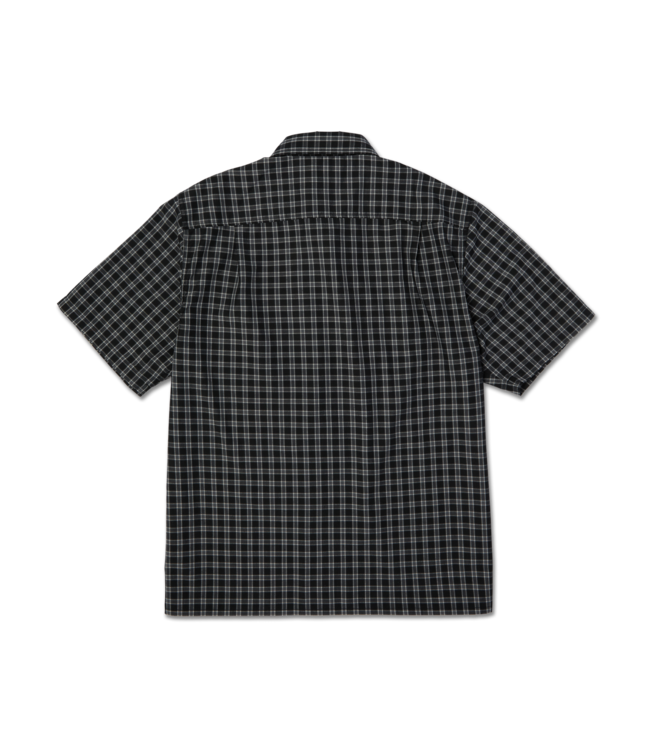 HUF Stretch Micro Plaid S/S Shirt - Black
