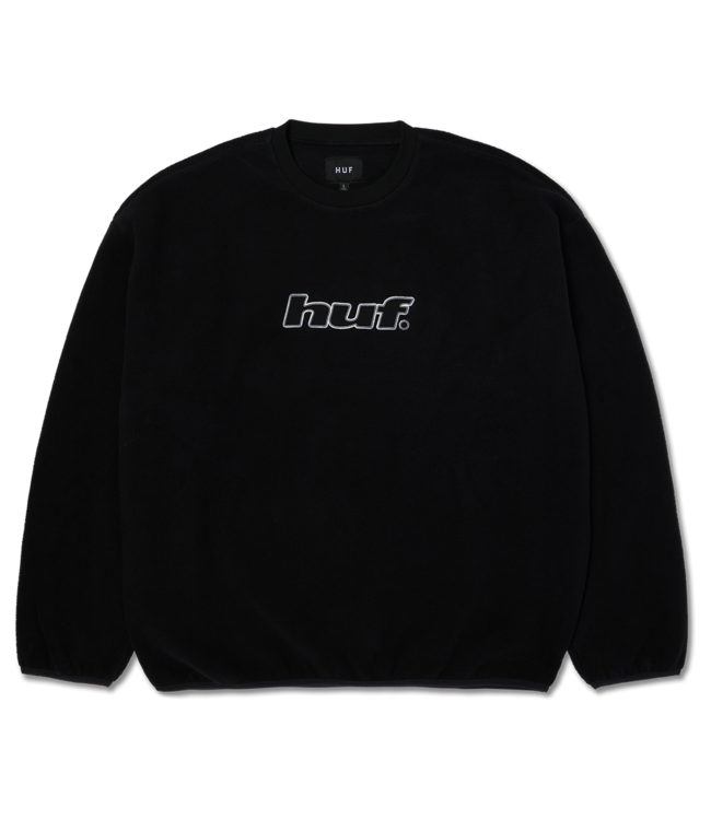 HUF H Dot Polar Fleece Crewneck - Black