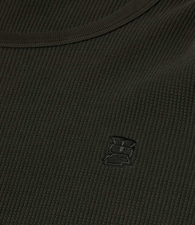 HUF Megablast Overdyed L/S Thermal - Asphalt