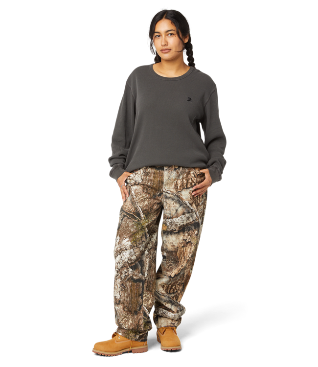 HUF Megablast Overdyed L/S Thermal - Asphalt