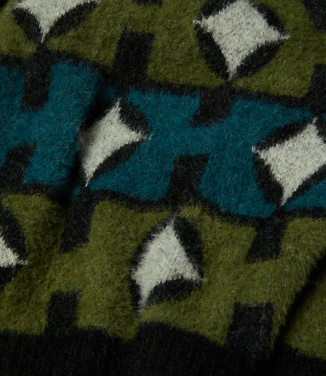 HUF Space Age Crewneck Sweater - Pine