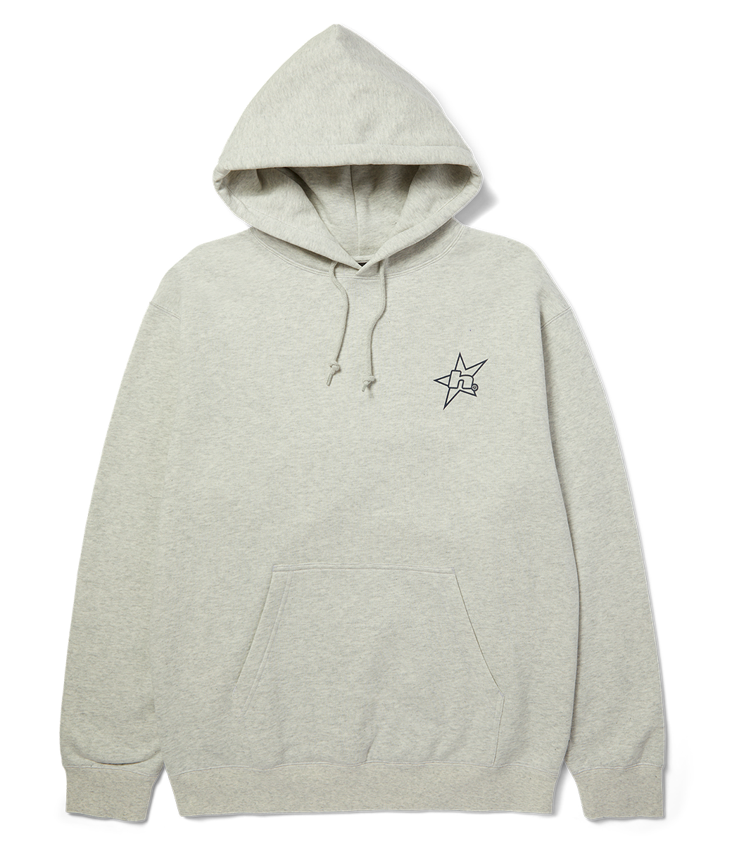 HUF H Star Logo P/O Hoodie - Ash