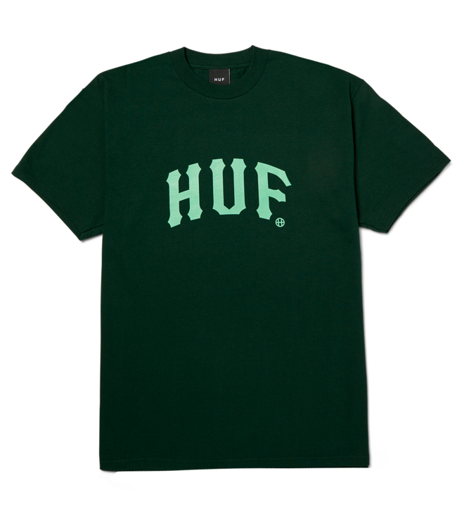 HUF Arch S/S Tee - Forest Green