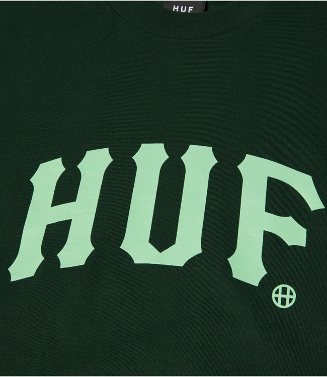 HUF Arch S/S Tee - Forest Green