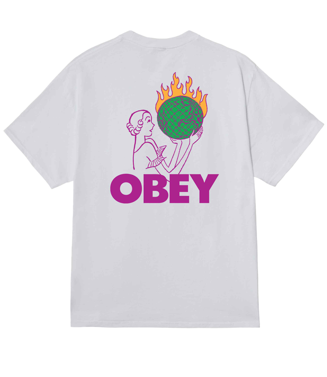 OBEY World In Flames - White