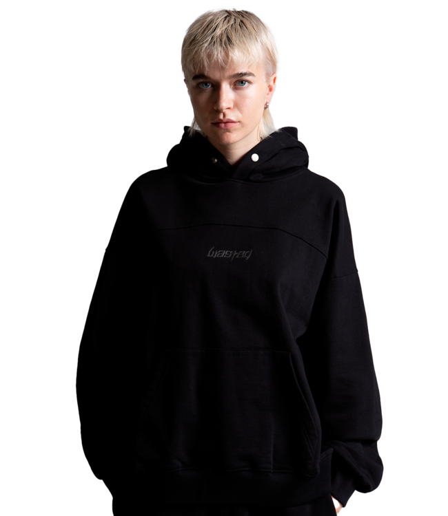WASTED PARIS Switchblade Boxy Hoodie - Black
