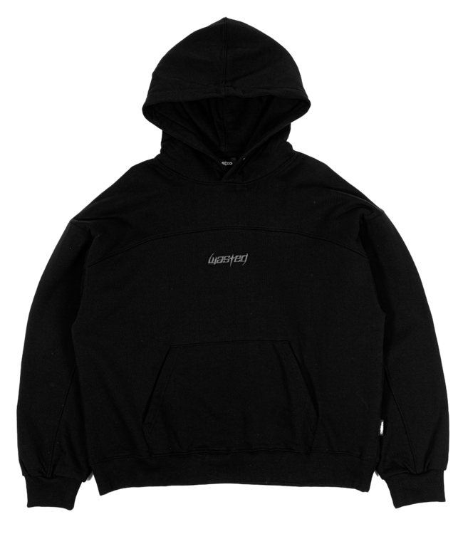 WASTED PARIS Switchblade Boxy Hoodie - Black