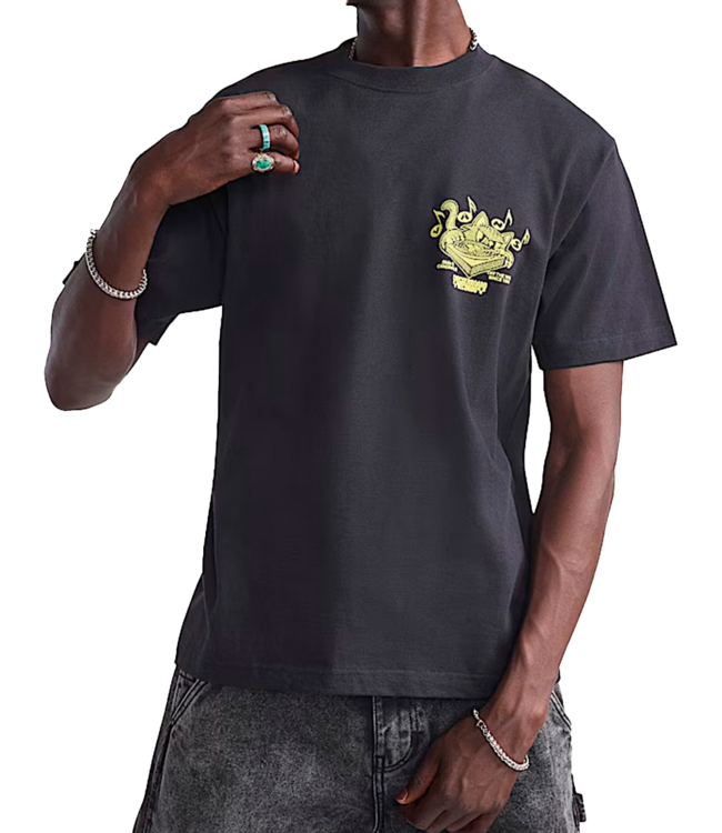 VANS Scratched Records Ss Tee - Black