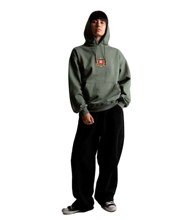 WASTED PARIS Crest Hoodie - Lichen Green