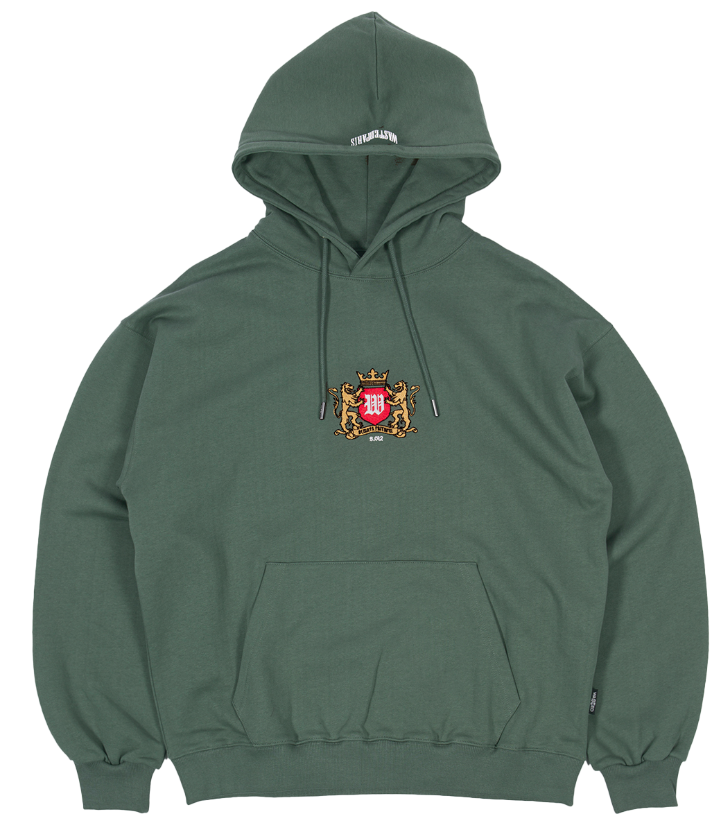 WASTED PARIS Crest Hoodie - Lichen Green