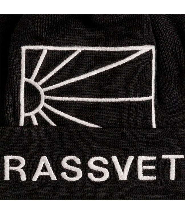 RASSVET Rassvet Logo Beanie Knit - Black
