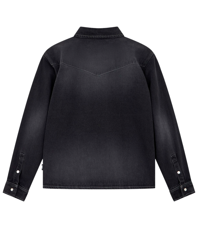 RASSVET Spot Wash Loose Fit Denim Shirt Woven - Black