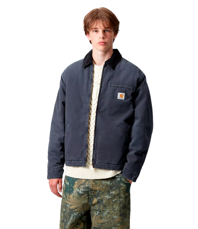 CARHARTT WIP Og Detroit Jacket - Dark Navy/Black/Stone Canvas
