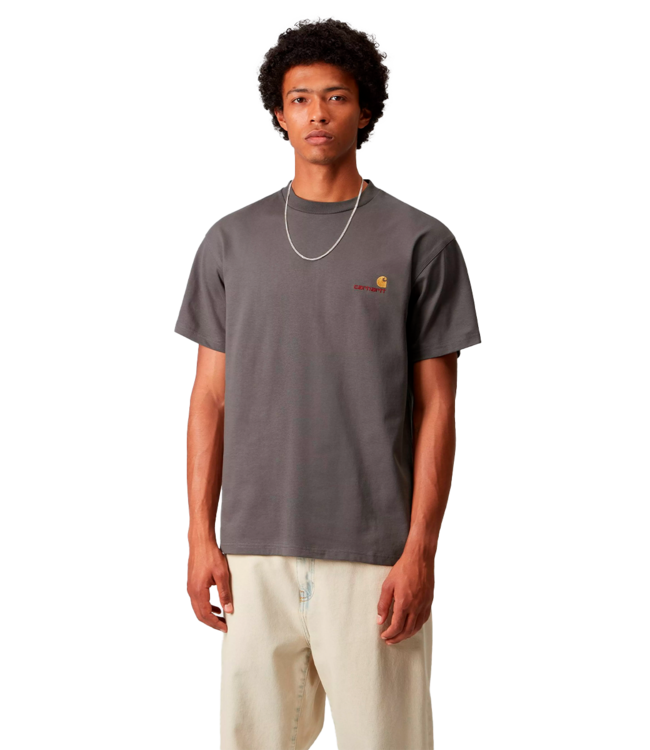 CARHARTT WIP S/S American Script T-Shirt - Porphyry