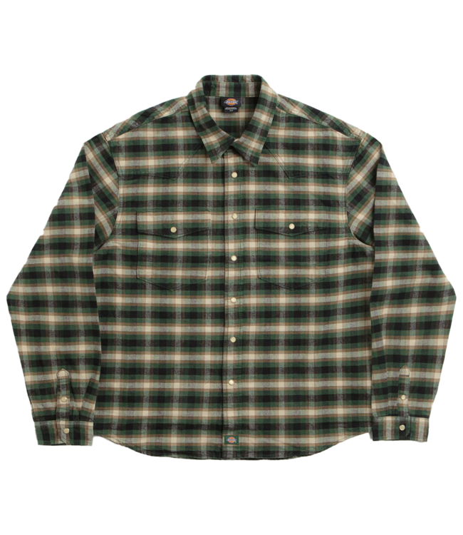 DICKIES Johnsonville Shirt Ls - Pine Needle Green